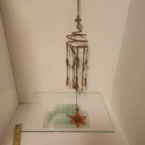 Boho Windchime metal with beads 31"